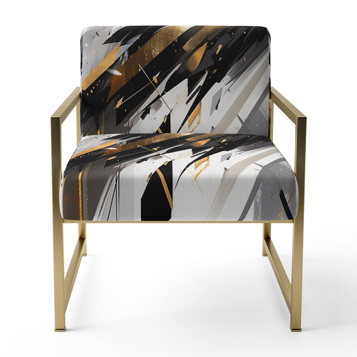 Multicolor Multifaceted Whirls - Modern Accent Side Chair