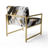 Multicolor Multifaceted Whirls - Modern Accent Side Chair
