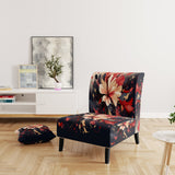 Beige Red Harmony In Chaos - Traditional Arm Chair