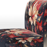 Beige Red Harmony In Chaos - Traditional Arm Chair