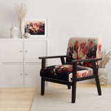 Beige Red Harmony In Chaos - Traditional Arm Chair