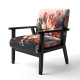 Beige Red Harmony In Chaos - Traditional Arm Chair