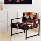 Beige Red Harmony In Chaos - Traditional Arm Chair