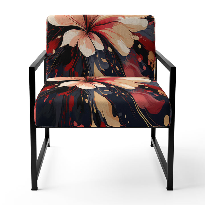 Beige Red Harmony In Chaos - Traditional Arm Chair