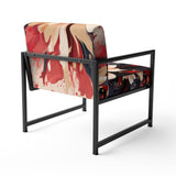 Beige Red Harmony In Chaos - Traditional Arm Chair