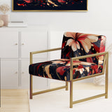 Beige Red Harmony In Chaos - Traditional Arm Chair