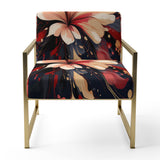 Beige Red Harmony In Chaos - Traditional Arm Chair