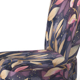 Purple Gold Leafs Harmony - Traditional Accent Slipper Chair