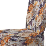 Beige And Purple Cottage Flowers Composition - Cottage Accent Side Chair