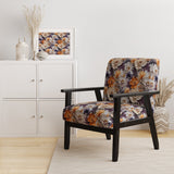 Beige And Purple Cottage Flowers Composition - Cottage Accent Side Chair