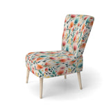Botanical Pastel Color Flowers Composition - Bohemian Arm Chair