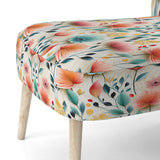 Botanical Pastel Color Flowers Composition - Bohemian Arm Chair