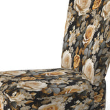 Elegant Beige Rose Harmony - Cottage Accent Side Chair