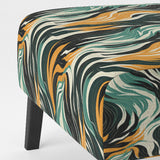Jungle Majesty In Orange And Green - Modern Accent Side Chair