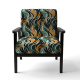 Jungle Majesty In Orange And Green - Modern Accent Side Chair
