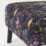 Romantic Blue And Purple Paisleys - Cottage Accent Side Chair