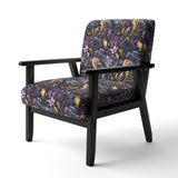 Romantic Blue And Purple Paisleys - Cottage Accent Side Chair