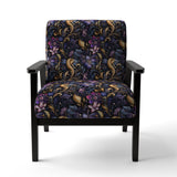 Romantic Blue And Purple Paisleys - Cottage Accent Side Chair