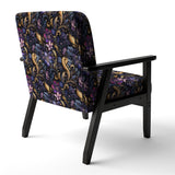Romantic Blue And Purple Paisleys - Cottage Accent Side Chair
