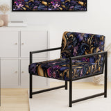Romantic Blue And Purple Paisleys - Cottage Accent Side Chair