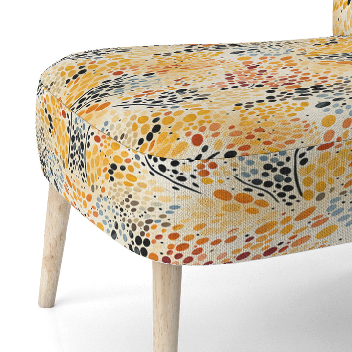 Watercolor Pattern Dot - Modern Accent Side Chair