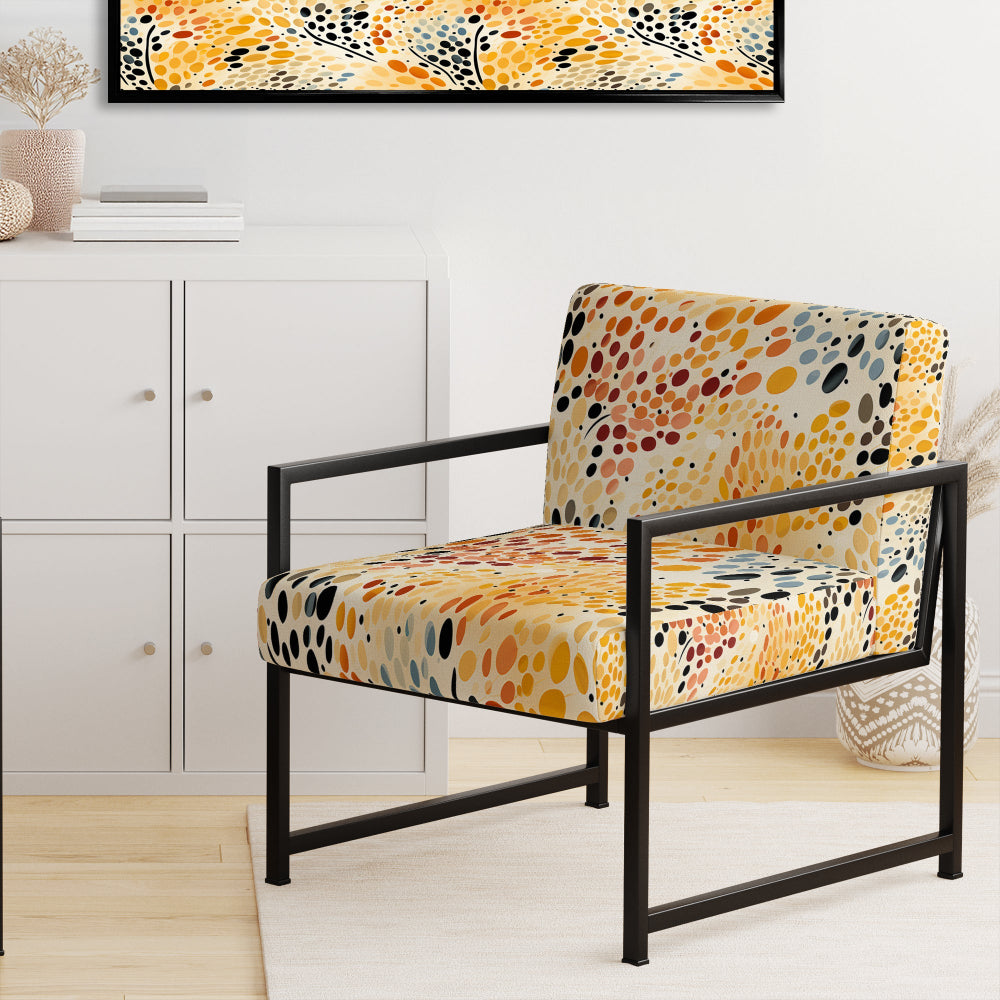 Watercolor Pattern Dot - Modern Accent Side Chair