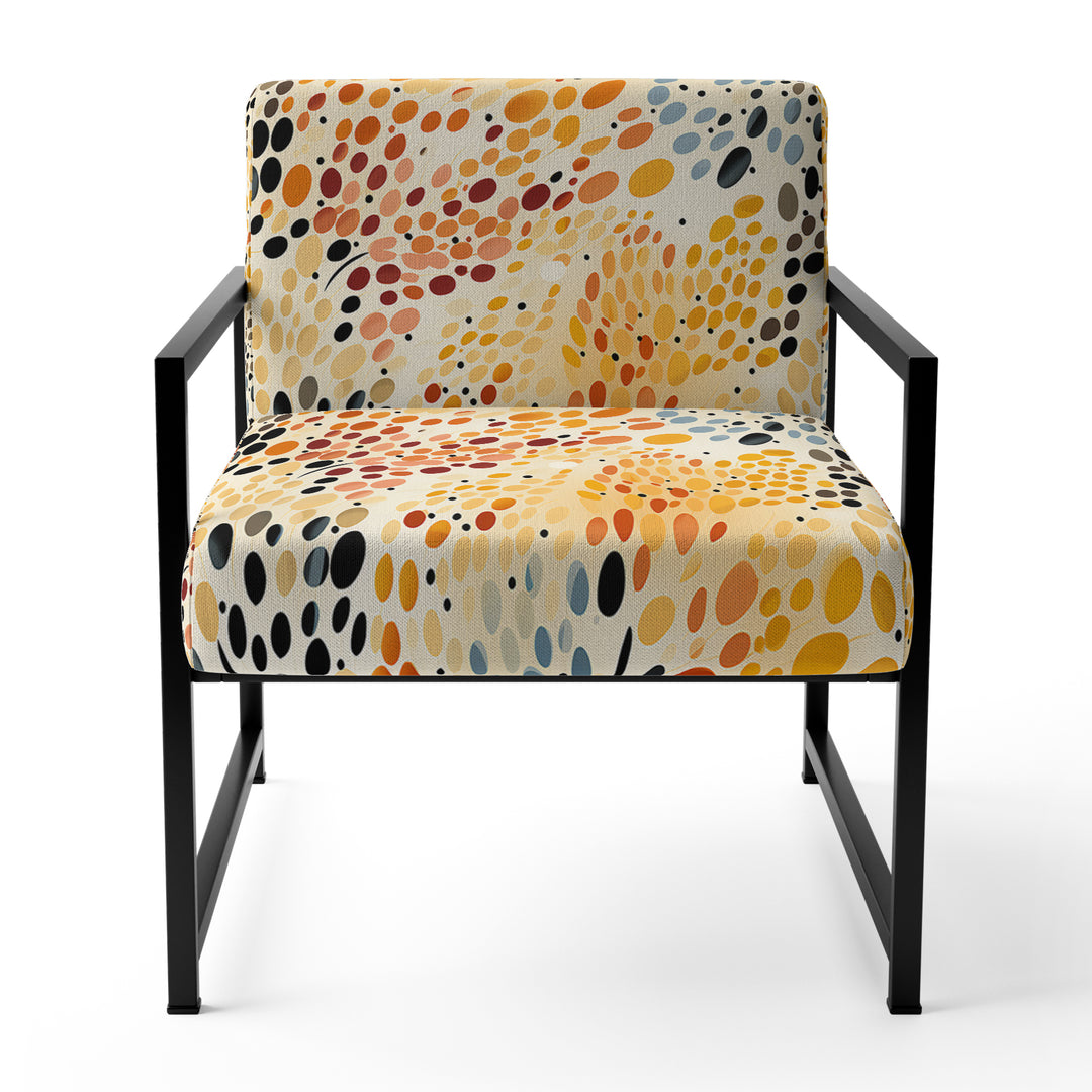 Watercolor Pattern Dot - Modern Accent Side Chair
