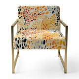 Watercolor Pattern Dot - Modern Accent Side Chair