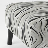 Black And White Zebra Monochromatic Elegance - Modern Accent Slipper Chair