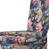 Blue And Pink Flowers Paisley Botanic Pattern - Glam Arm Chair