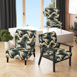 Blue And Golden Ethereal Essence - Modern Arm Chair