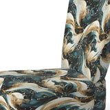 Blue And Golden Ethereal Essence - Modern Arm Chair