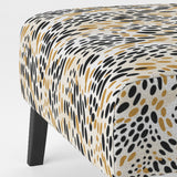 Beige And Black Cheetah Print Simplicity - Modern Arm Chair