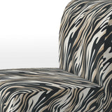 Beige And Black Zebra Sophistication - Modern Arm Chair