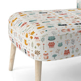 Minimalist Cute Childrens Animals - Casual Accent Side Chair
