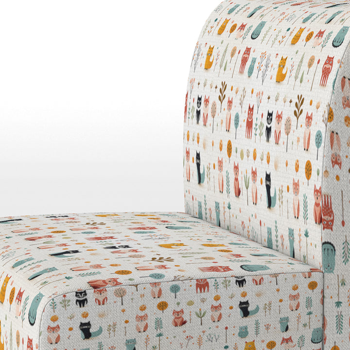 Minimalist Cute Childrens Animals - Casual Accent Side Chair