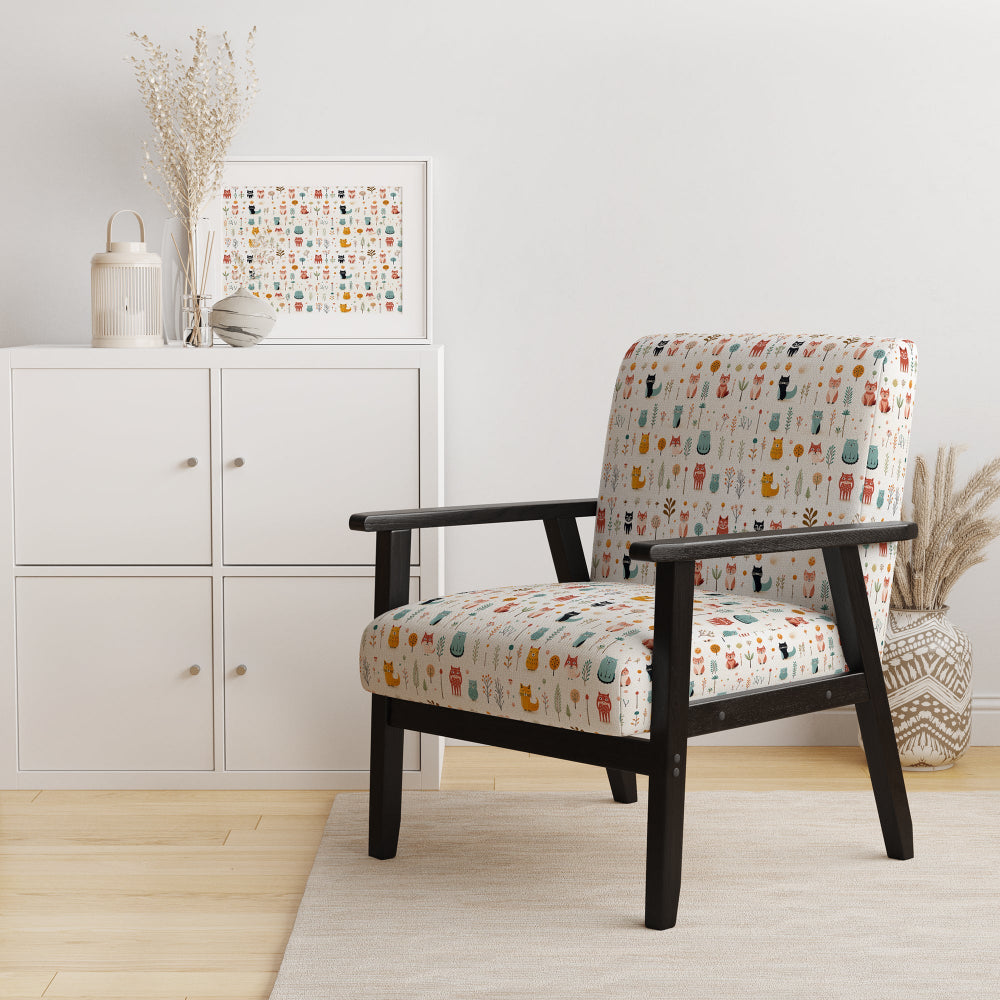 Minimalist Cute Childrens Animals - Casual Accent Side Chair