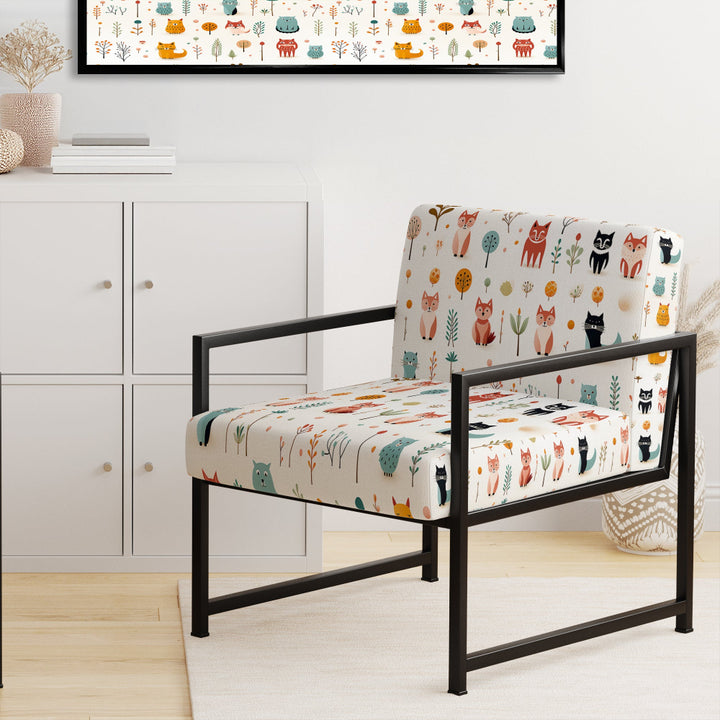 Minimalist Cute Childrens Animals - Casual Accent Side Chair