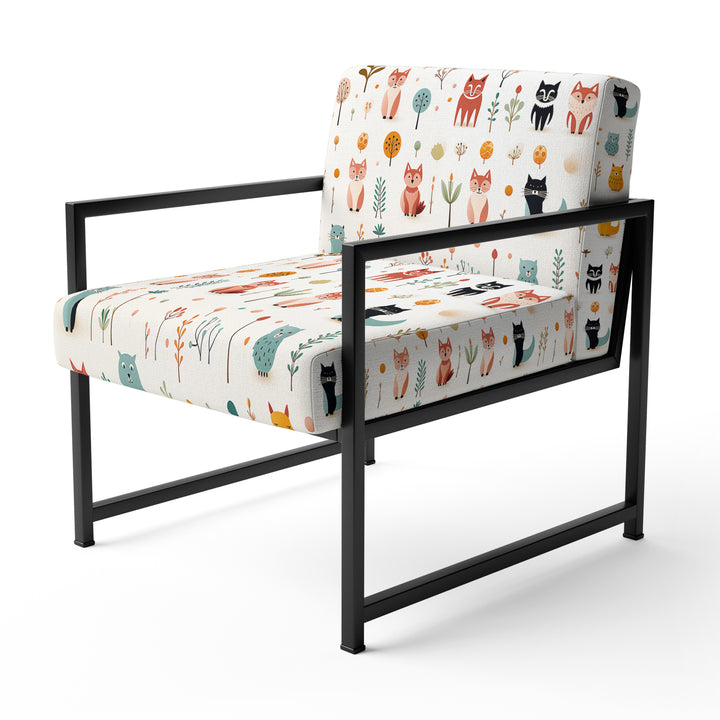 Minimalist Cute Childrens Animals - Casual Accent Side Chair