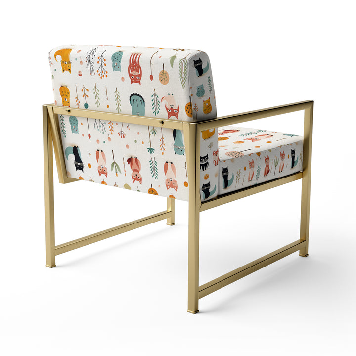 Minimalist Cute Childrens Animals - Casual Accent Side Chair