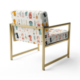 Minimalist Cute Childrens Animals - Casual Accent Side Chair