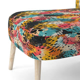 Colorful Neon Jungle Flash- Upholstered Accent Chair