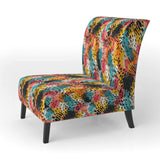 Colorful Neon Jungle Flash- Upholstered Accent Chair