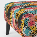 Colorful Neon Jungle Flash- Upholstered Accent Chair