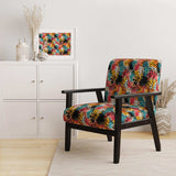 Colorful Neon Jungle Flash- Upholstered Accent Chair