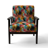 Colorful Neon Jungle Flash- Upholstered Accent Chair