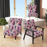 Pink And Purple Romantic Roses Paisley Pattern - Glam Arm Chair