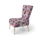 Pink And Purple Romantic Roses Paisley Pattern - Glam Arm Chair