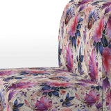 Pink And Purple Romantic Roses Paisley Pattern - Glam Arm Chair
