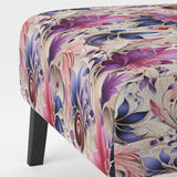 Pink And Purple Romantic Roses Paisley Pattern - Glam Arm Chair